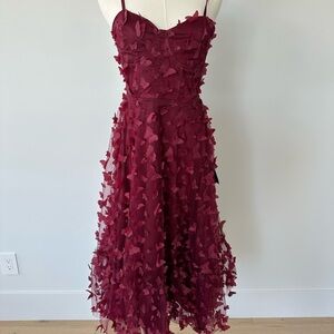 Lulu's Red Sundress with Sweetheart Neckline for Cocktail Events